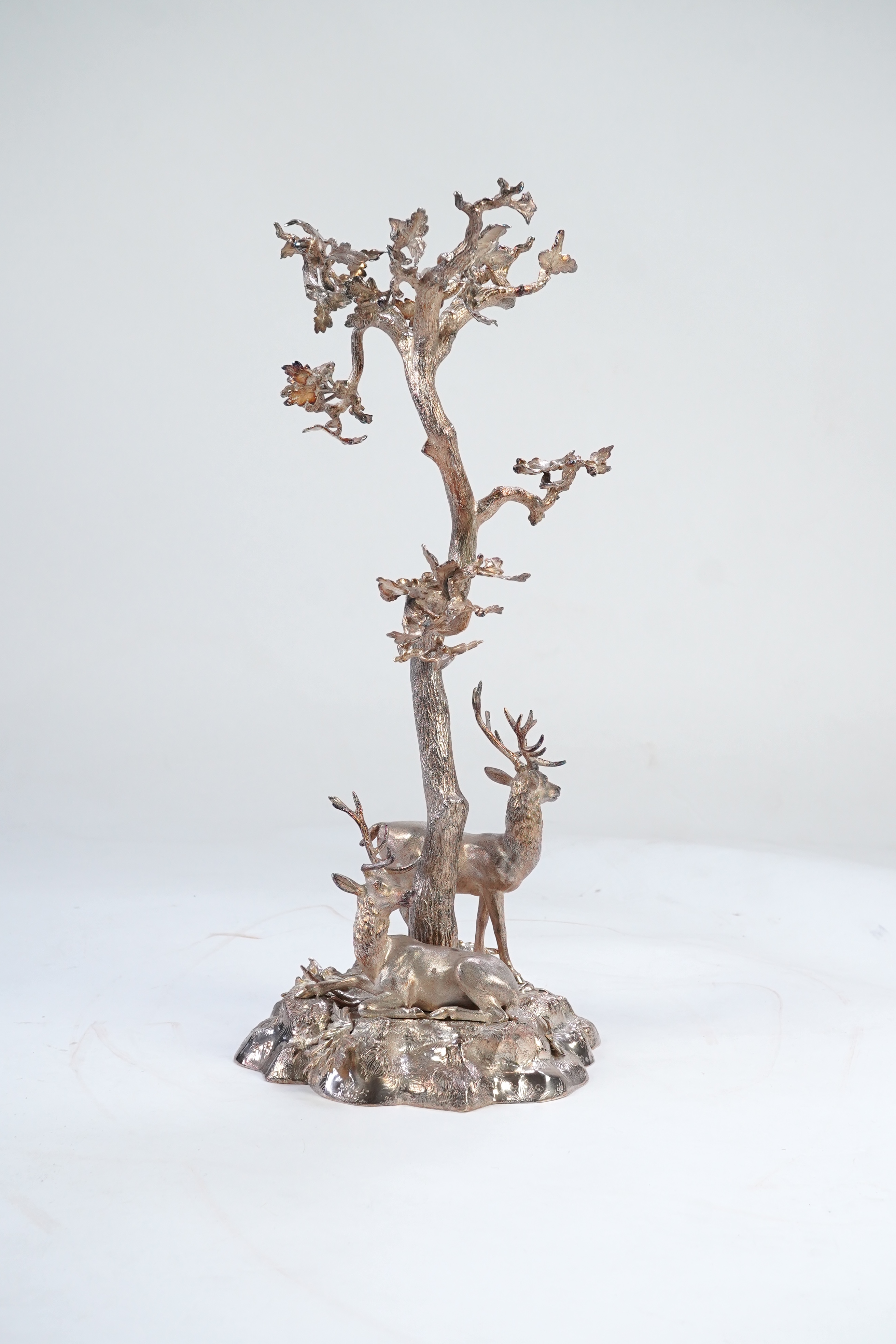 A mid Victorian silver plated centrepiece, by Elkington & Co